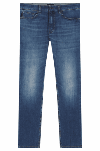 BOSS Delaware Slim Fit Jeans In Blue Soft Motion Denim