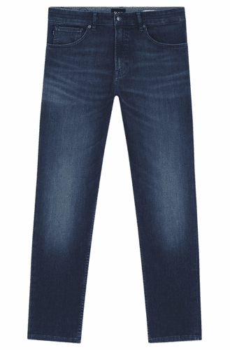 BOSS Maine Regular Fit Jeans In Blue Soft Motion Denim