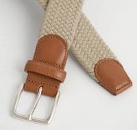 GANT Elasticated Braided Belt (Dry Sand)