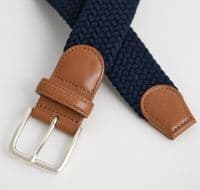 GANT Elasticated Braided Belt (Evening Blue)
