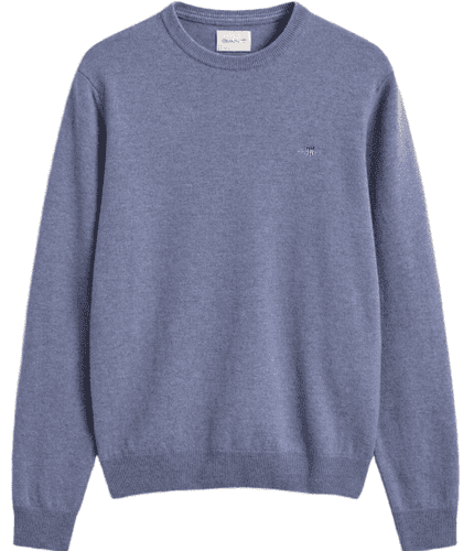 GANT Lambswool Crew Neck Jumper (Lt Blue)