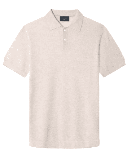 Hackett Knitted Polo (Light Beige)