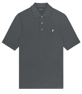 Lyle And Scott Cotton Polo Shirt (Gunmetal)