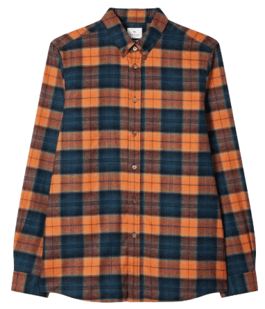 PS By Paul Smith Brushed Cotton Shirt (Orange)