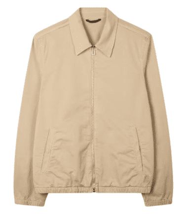 PS By Paul Smith Washed Tan Cotton-Twill Coach Jacket