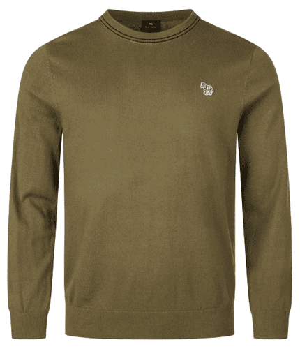 PS By Paul Smith Zebra Logo Crewneck Jumper (Green)