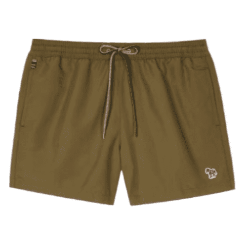 PS By Paul Smith Zebra Swim Shorts (Military Green)