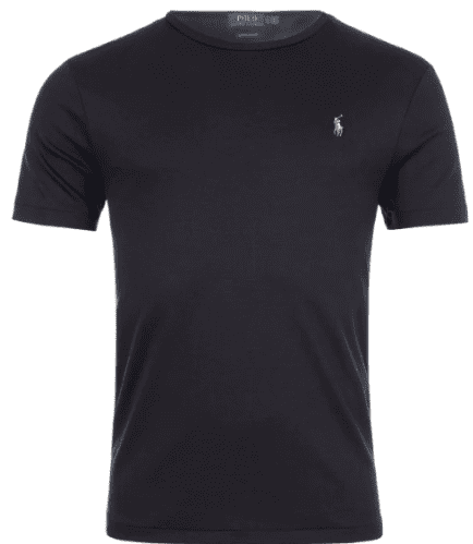 Ralph Lauren Custom Slim Fit Pima T-Shirt (Black)