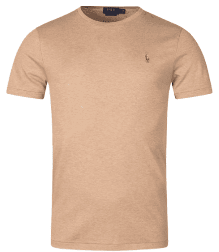 Ralph Lauren Custom Slim Fit Pima T-Shirt (Camel)