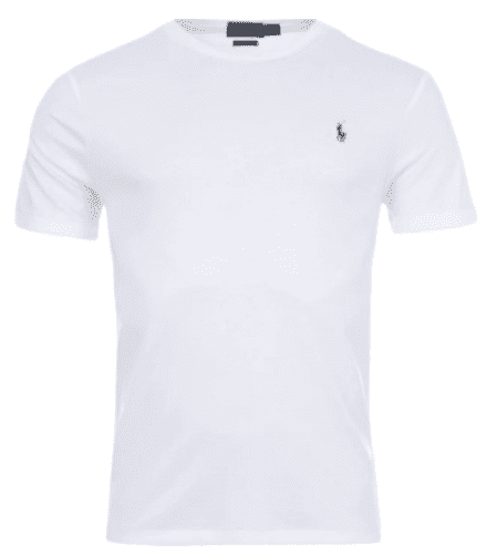 Ralph Lauren Custom Slim Fit Pima T-Shirt (White)