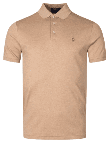 Ralph Lauren Custom Slim Fit Soft Cotton Polo (Camel)