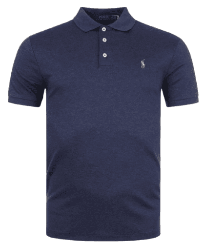 Ralph Lauren Custom Slim Fit Soft Cotton Polo (Navy)