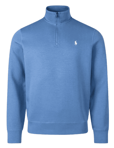 Ralph Lauren Double Knit Quarter Zip Sweatshirt
