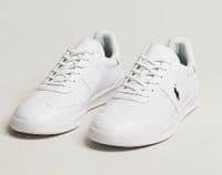 Ralph Lauren Heritage Aera Grained Leather Trainers