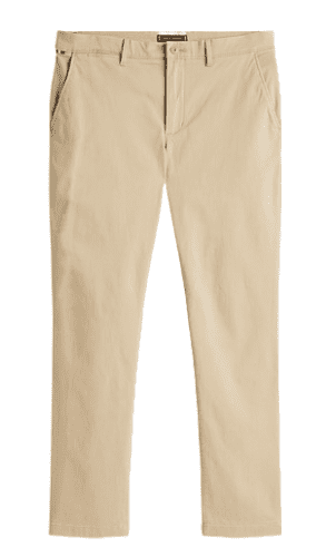 Tommy Hilfiger Denton Satin Straight Chinos (Khaki)