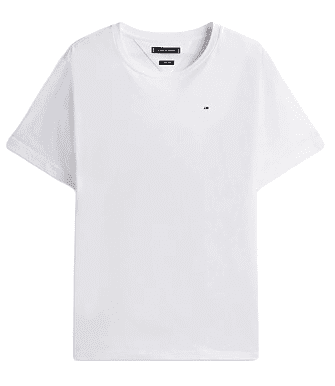 Tommy Hilfiger Flag Embroidery T-Shirt (White)