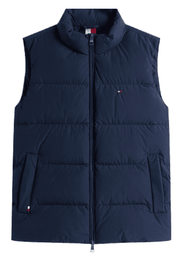 Tommy Hilfiger Flag Embroidery Water Repellent Puffer Gilet