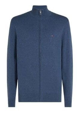 Tommy Hilfiger Mock Turtleneck Zip Through Cardigan