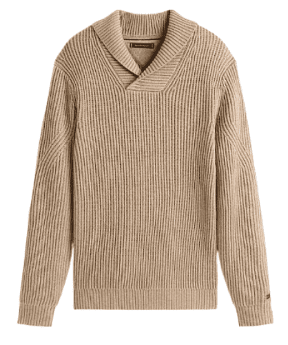 Tommy Hilfiger Smart Casual Wool Blend Shawl Collar Jumper