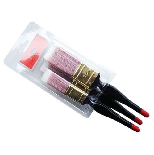 3 Pack of Synthetic Paint Brushes - 1", 1.5" and 2"