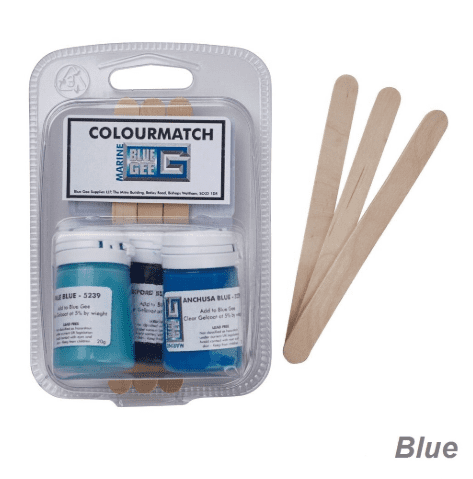 Blue Gee 20g Gelcoat Colourmatch Pigments - 3 Pack