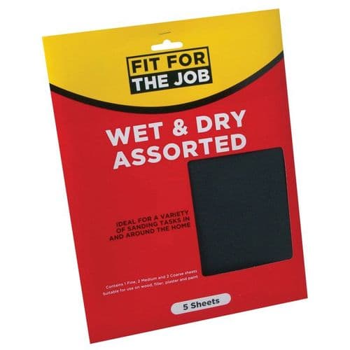 Wet and Dry Sanding Packs - Assorted 5 Pack