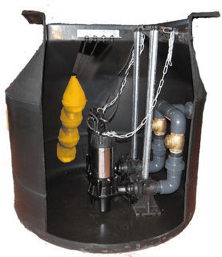 JTDual 800L (785)Sewage Pumping Station 2 inch Twin Guide Rails
