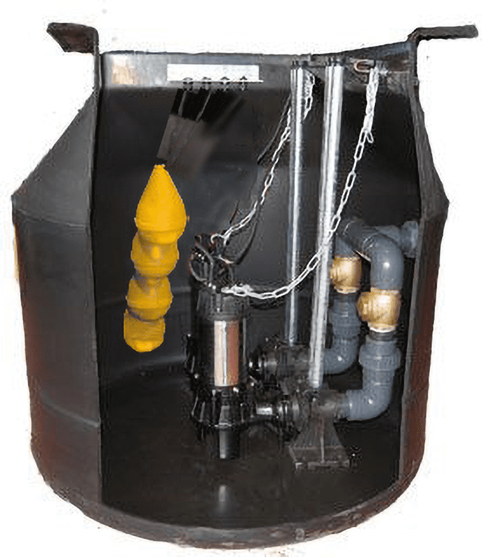 JTDual 800L (785)Sewage Pumping Station 2 inch Twin Guide Rails