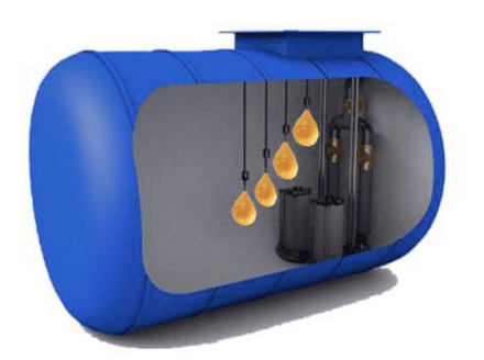 JTDual Max Flat 7000L Horizontal Cylindrical Pumping Station