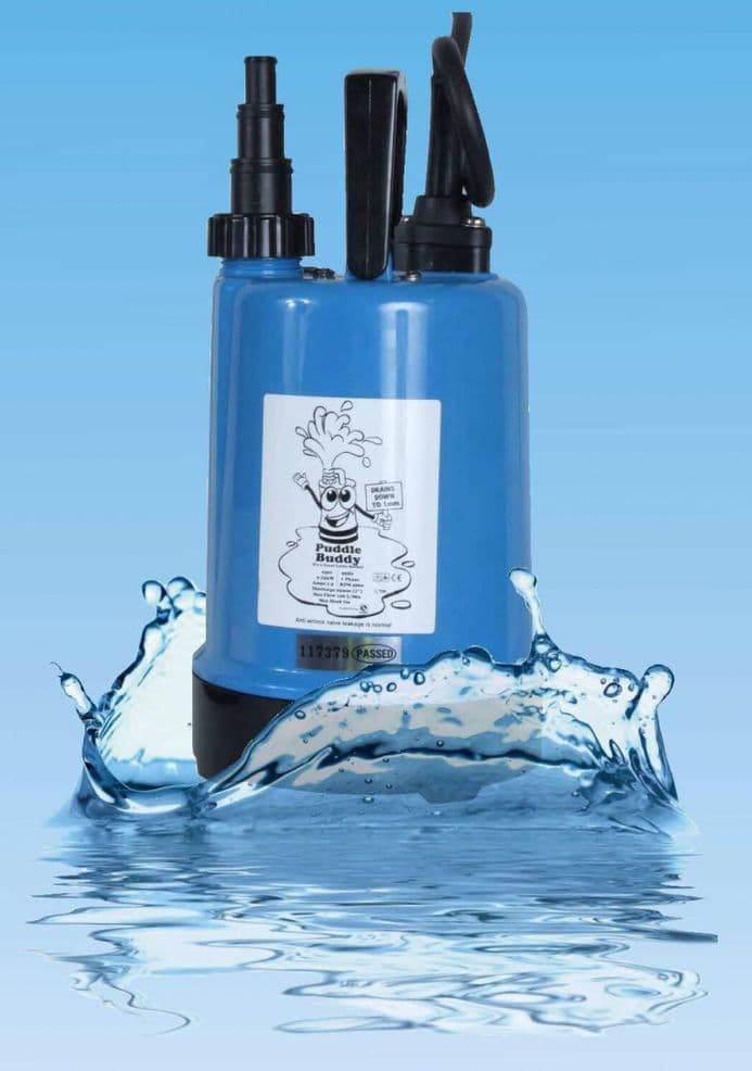 JTPuddle / Floor Sucker pump manual 110v Drains to 1mm