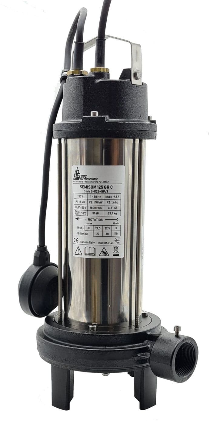 Semisom 290 Horizontal 50mm solids 8m Lift