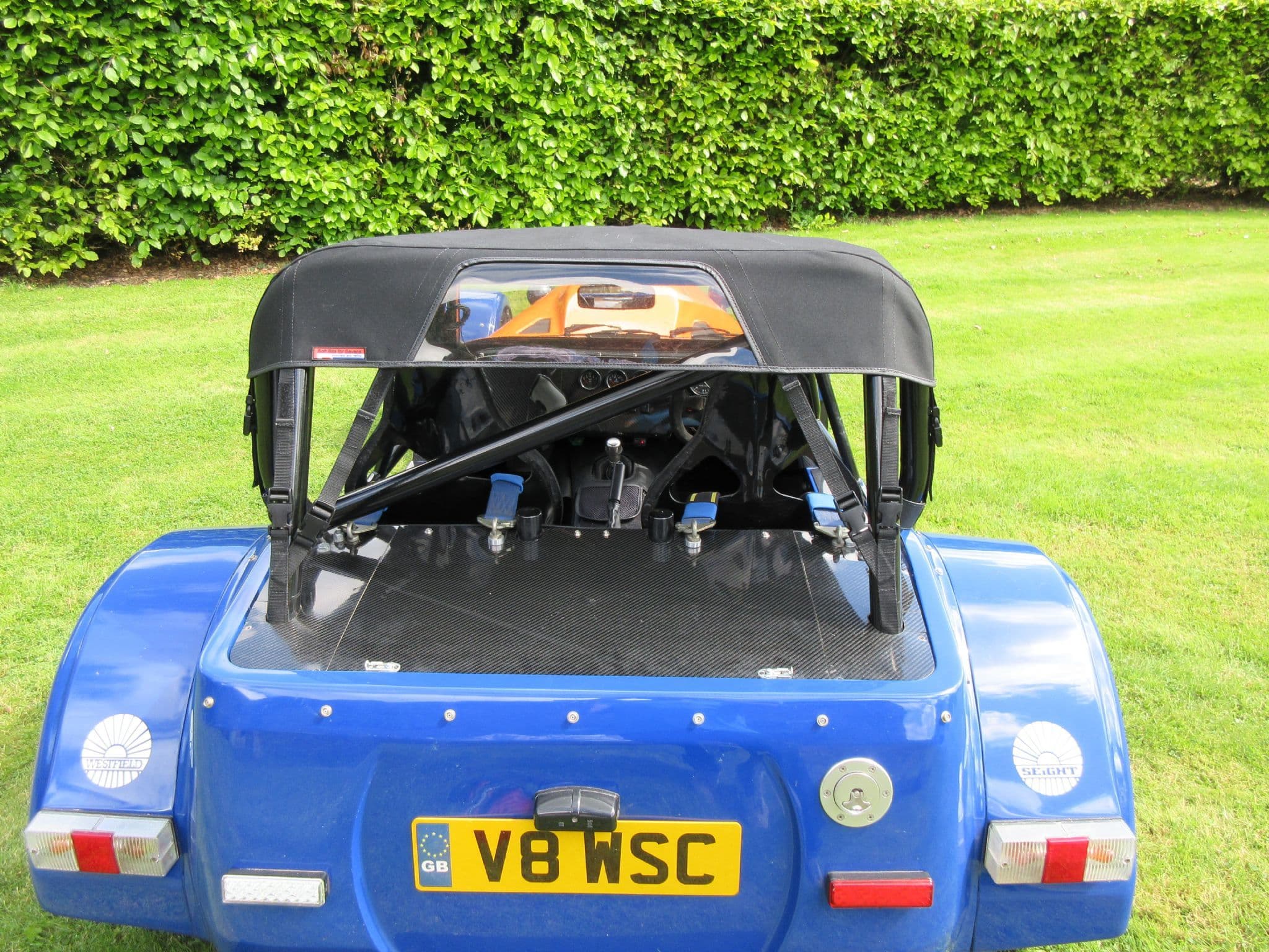 Half Hood for Westfield with a Roll Cage