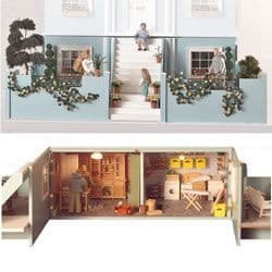 Classical Dolls House Basement, unpainted