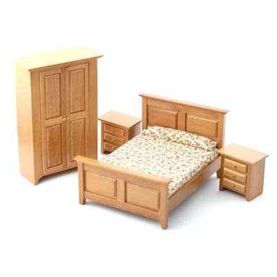 Country Bedroom Set, 4437 Dolls House Emporium