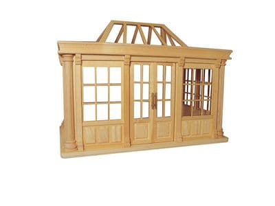 Deluxe Dolls house conservatory unpainted