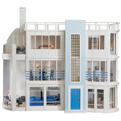 Malibu Beach House Kit , modern art deco style  Dolls House Emporium