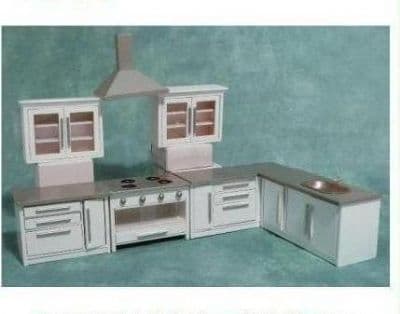 Pretty white modern kitchen set, DF977