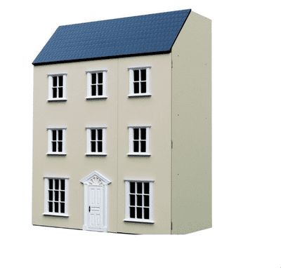 Weymouth Townhouse Dolls House in cream