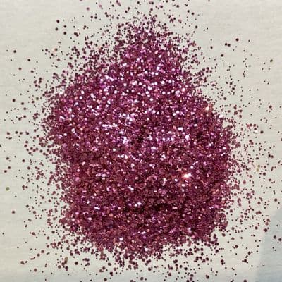 100g fuchsia pink .015” flakes glitter
