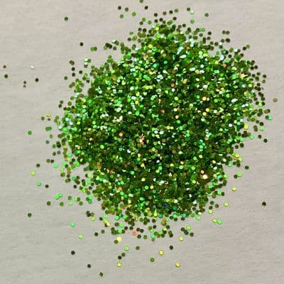 100g holographic green  .015” flakes glitter