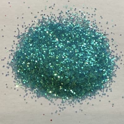 100g iridescent aqua blue .015” flakes glitter