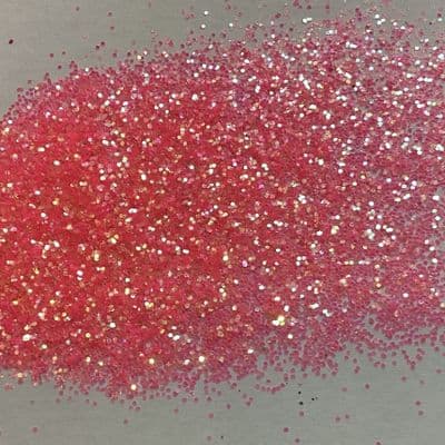 100g iridescent Barbie pink .015” flakes glitter
