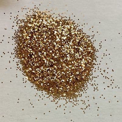 100g rose gold .015” flakes glitter