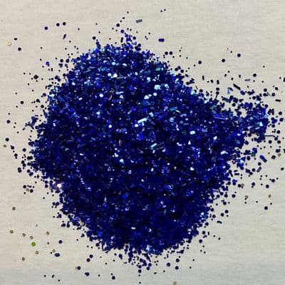 100g royal blue .015” flakes glitter