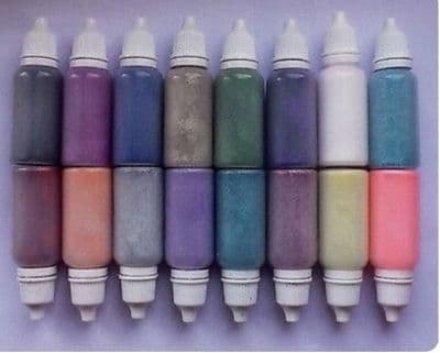 16 x 10ml cosmetic glitter puffer bottles