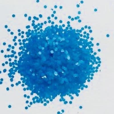 1mm neon blue chunky festival glitter mix -10g pot