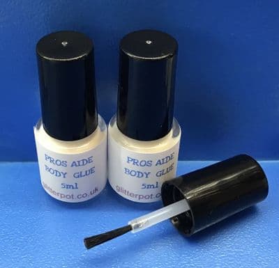 2 x 5ml Pros Aide Body Glue/Glitter tattoo adhesive