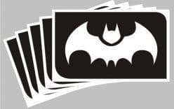 5 x Batman stencils