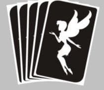 5 x fairy stencils