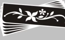 5 x flower armband stencils